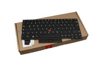 Teclado DE (alemán) color negro/chiclet negro con mouse-stick original para Lenovo ThinkPad X280 (20KF/20KE)