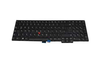 Teclado DE (alemán) color negro/chiclet negro con mouse-stick para Lenovo ThinkPad W541 (20EF/20EG)