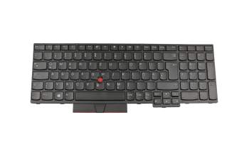 Teclado DE (alemán) color negro/chiclet negro con mouse-stick sin backlight original para Lenovo ThinkPad E580 (20KS/20KT)