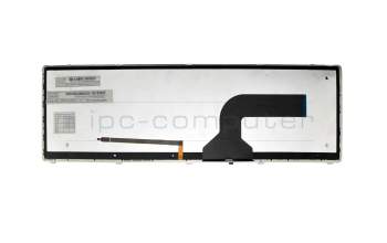 Teclado DE (alemán) color negro/chiclet negro con retroiluminación original para Asus A72JT