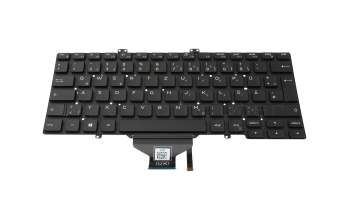 Teclado DE (alemán) color negro/chiclet negro con retroiluminación original para Dell Latitude 14 (7400)