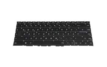 Teclado DE (alemán) color negro/chiclet negro con retroiluminación original para MSI Stealth 15M B12UE/B12UX/B12UEK (MS-15B1)