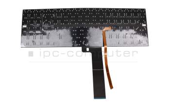 Teclado DE (alemán) color negro/chiclet negro con retroiluminación original para Medion Erazer Beast X25 (GM7ZG8P)