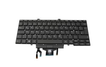 Teclado DE (alemán) color negro/chiclet negro con retroiluminación y mouse-stick original para Dell Latitude 14 (5410)