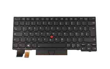 Teclado DE (alemán) color negro/chiclet negro con retroiluminación y mouse-stick original para Lenovo ThinkPad A285 (20MW/20MX)