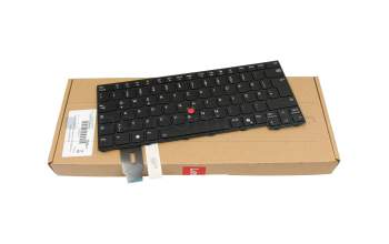 Teclado DE (alemán) color negro/chiclet negro con retroiluminación y mouse-stick original para Lenovo ThinkPad P14s G5 (21ME)