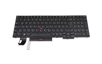 Teclado DE (alemán) color negro/chiclet negro con retroiluminación y mouse-stick original para Lenovo ThinkPad P15s (20T4/20T5)