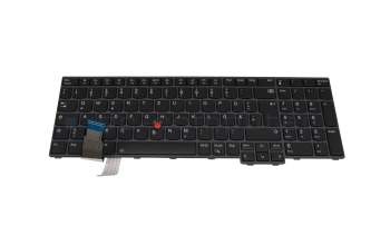 Teclado DE (alemán) color negro/chiclet negro con retroiluminación y mouse-stick original para Lenovo ThinkPad P16s Gen 1 (21BT/21BU)