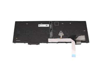 Teclado DE (alemán) color negro/chiclet negro con retroiluminación y mouse-stick original para Lenovo ThinkPad P16s Gen 1 (21CK/21CL)