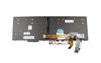 Teclado DE (alemán) color negro/chiclet negro con retroiluminación y mouse-stick original para Lenovo ThinkPad P53s (20N6/20N7)