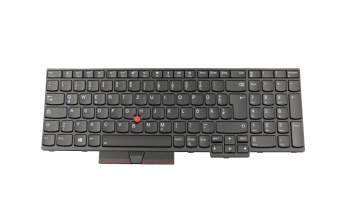 Teclado DE (alemán) color negro/chiclet negro con retroiluminación y mouse-stick original para Lenovo ThinkPad P73 (20QR/20QS)