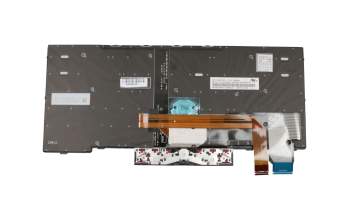 Teclado DE (alemán) color negro/chiclet negro con retroiluminación y mouse-stick original para Lenovo ThinkPad X395 (20NL)