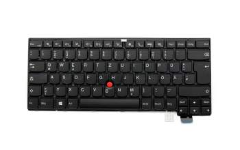 Teclado DE (alemán) color negro/chiclet negro/mate con mouse-stick original para Lenovo ThinkPad 13 (20GJ)