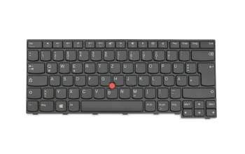 Teclado DE (alemán) color negro/chiclet negro/mate con mouse-stick original para Lenovo ThinkPad E470 (20H1/20H2)