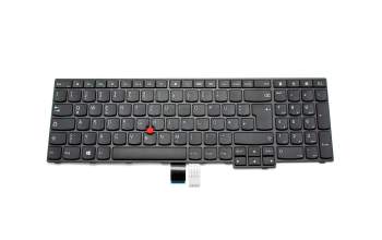 Teclado DE (alemán) color negro/chiclet negro/mate con mouse-stick original para Lenovo ThinkPad E560 (20EV/20EW)