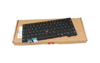 Teclado DE (alemán) color negro/chiclet negro/mate con mouse-stick original para Lenovo ThinkPad L14 Gen 5 (21L5/21L6)