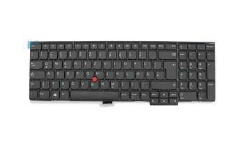 Teclado DE (alemán) color negro/chiclet negro/mate con mouse-stick original para Lenovo ThinkPad L570 (20JQ/20JR)