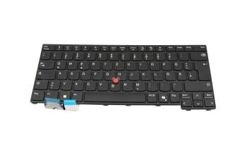 Teclado DE (alemán) color negro/chiclet negro/mate con mouse-stick original para Lenovo ThinkPad P14s G5 (21ME)