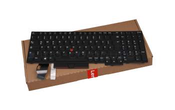 Teclado DE (alemán) color negro/chiclet negro/mate con mouse-stick original para Lenovo ThinkPad P15s (20T4/20T5)