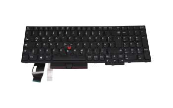 Teclado DE (alemán) color negro/chiclet negro/mate con mouse-stick original para Lenovo ThinkPad P15s Gen 2 (20W6/20W7)