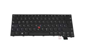 Teclado DE (alemán) color negro/chiclet negro/mate con mouse-stick original para Lenovo ThinkPad T470s (20HF/20HG/20JS/20JT)