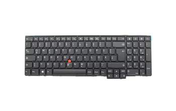 Teclado DE (alemán) color negro/chiclet negro/mate con mouse-stick original para Lenovo ThinkPad W541 (20EF/20EG)