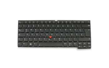 Teclado DE (alemán) color negro/chiclet negro/mate con retroiluminación original para Lenovo ThinkPad 13 (20J2/20J1)