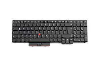 Teclado DE (alemán) color negro/chiclet negro/mate con retroiluminación y mouse-stick original para Lenovo ThinkPad P50 (20EQ/20EN)