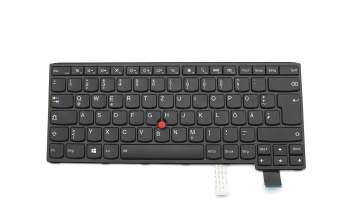 Teclado DE (alemán) color negro/chiclet negro/mate con retroiluminación y mouse-stick original para Lenovo ThinkPad S3 Yoga 14 (20DM)