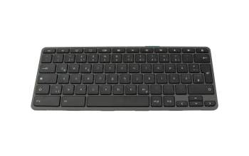 Teclado DE (alemán) color negro/chiclet negro/mate original para Acer Chromebook Spin 512 (R856LT-TCO)