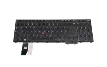 Teclado DE (alemán) color negro/chiclet negro original para Lenovo ThinkPad T16 Gen 2 (21K7/21K8)