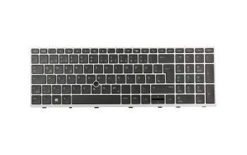 Teclado DE (alemán) color negro/chiclet plateado con mouse-stick para HP EliteBook 850 G6