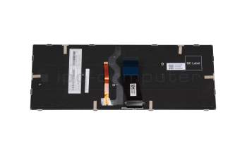 Teclado DE (alemán) color negro/chiclet plateado con retroiluminación original para Schenker Slim 15-M19