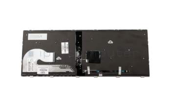 Teclado DE (alemán) color negro/chiclet plateado con retroiluminación y mouse-stick (SureView) original para HP EliteBook 745 G5