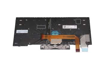 Teclado DE (alemán) color negro/chiclet plateado con retroiluminación y mouse-stick original para Lenovo ThinkPad L13 Gen 2 (21AC)