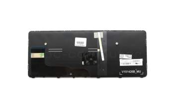 Teclado DE (alemán) color negro/chiclet plateado mate con retroiluminación y mouse-stick original para HP EliteBook 828 G3