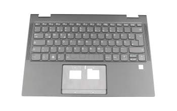 Teclado DE (alemán) gris con retroiluminación original para Lenovo Yoga C630-13Q50 (81JL)