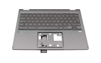 Teclado DE (alemán) gris oscuro original para Acer Chromebook Spin 713 (CP713-3W)