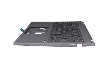 Teclado DE (alemán) gris oscuro original para Acer Chromebook Spin 713 (CP713-3W)