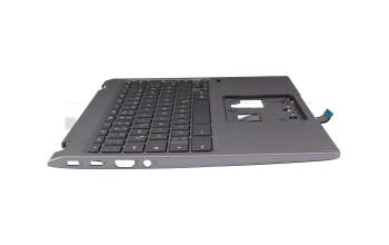 Teclado DE (alemán) gris oscuro original para Acer Chromebook Spin 713 (CP713-3W)