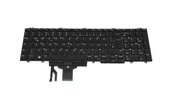 Teclado DE (alemán) negro con mouse-stick original para Dell Precision 17 (7730)