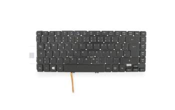 Teclado DE (alemán) negro con retroiluminación original para Acer TravelMate P6 (P648-G2-M)