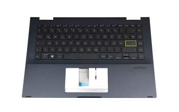 Teclado DE (alemán) negro con retroiluminación original para Asus VivoBook Flip 14 TP420IA