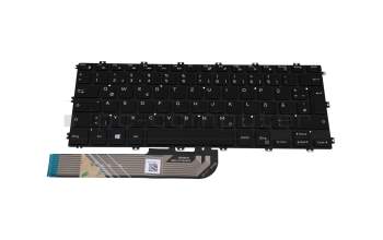 Teclado DE (alemán) negro con retroiluminación original para Dell Inspiron 13 (7386)