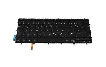 Teclado DE (alemán) negro con retroiluminación original para Dell XPS 13 (7390)