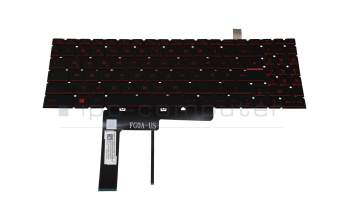 Teclado DE (alemán) negro con retroiluminación original para MSI GF66 Katana 11UC/11UD/11SC (MS-1582)