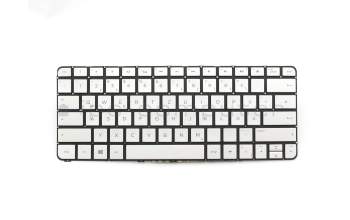 Teclado DE (alemán) plateado con retroiluminación original para HP Spectre x360 13-4000