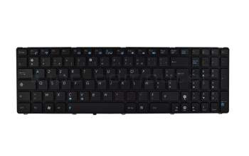 Teclado FR (francés) color negro/chiclet negro/mate original para Asus N71JQ
