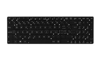 Teclado SF (suiza-francés) negro original para Asus R500VJ