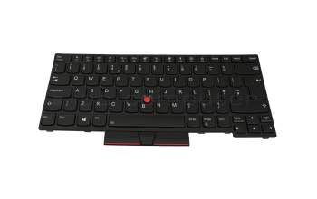 Teclado UK (Inglés) color negro/chiclet negro con retroiluminación y mouse-stick original para Lenovo ThinkPad E485 (20KU)